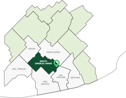 mapa Adolfo Gonzales Chaves